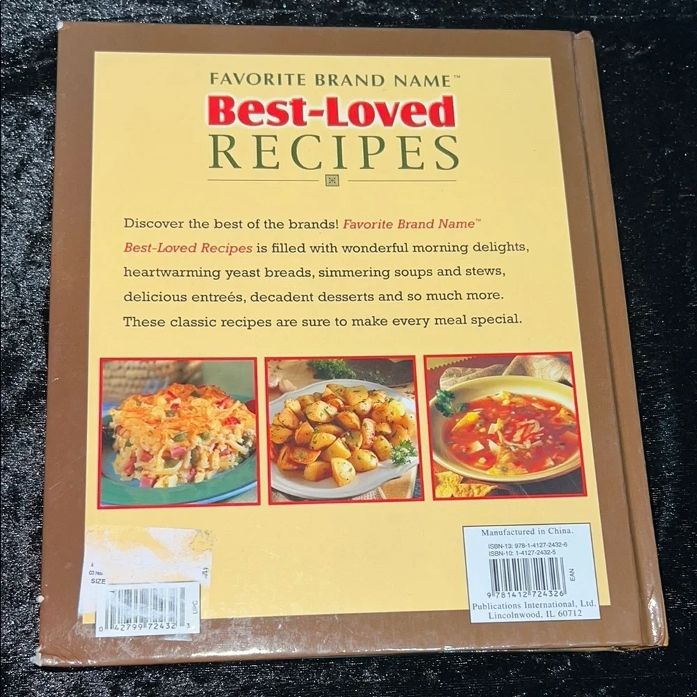 BEST LOVED RECIPES Culinary Cookbook for Kitchen Enthusiasts $10
